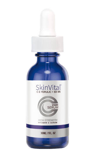 SKINVITAL® C,E FERULIC, B5,B3, ZINC, MSM, BETA GLUCAN SQUALANE 30 ml Crème Serum