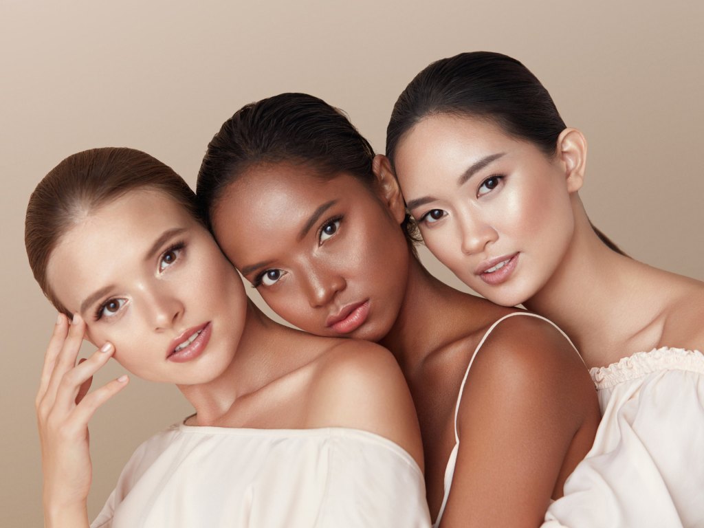 three women different skin